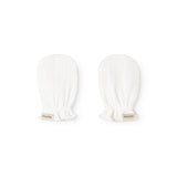 Fingerless gloves without fingers, round cuff and elastic wrist.