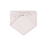 Light purple triangle scarf with a bow knot at the top.