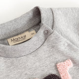 Theos B, Blouse - Cloud Grey Logo