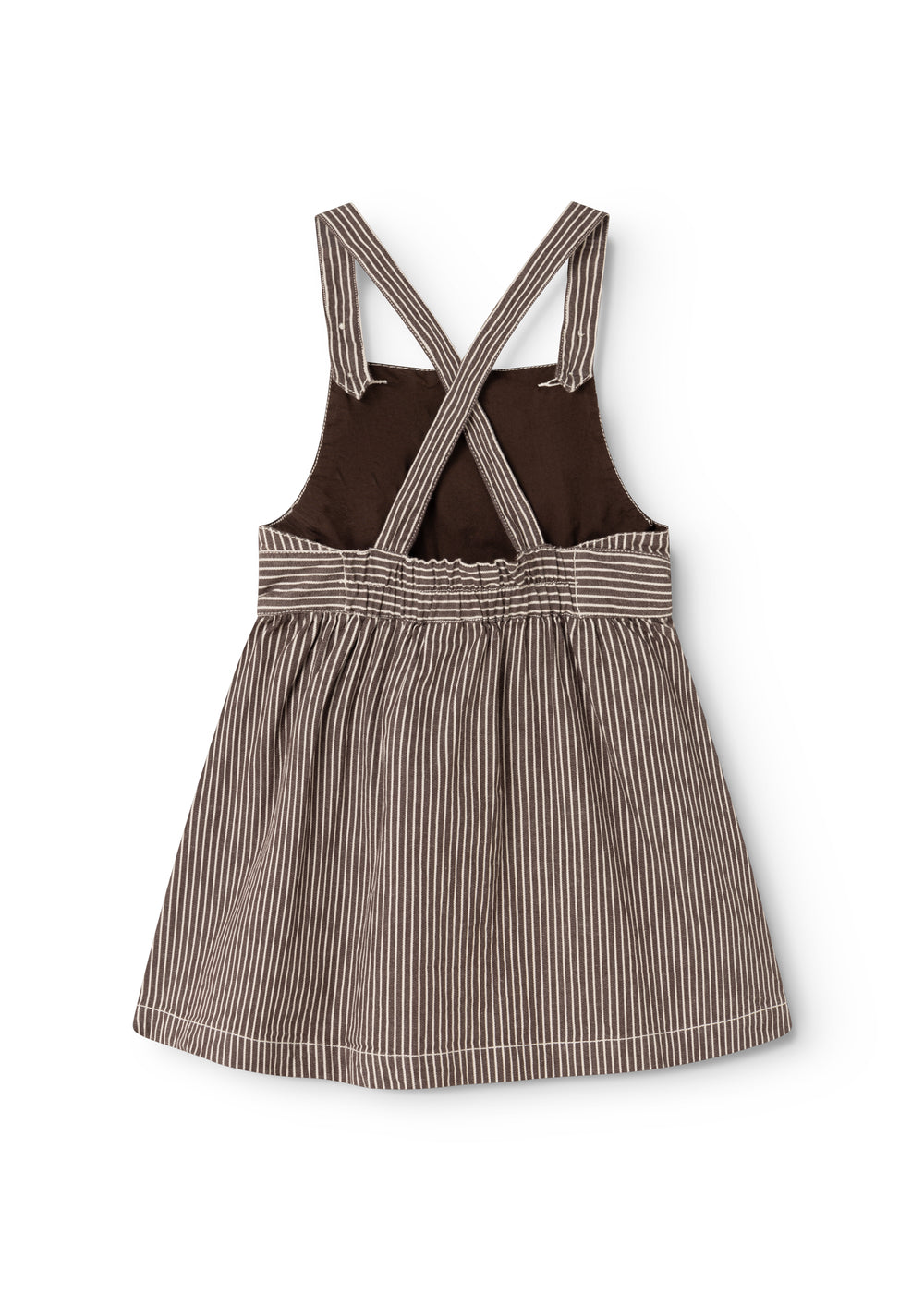 Sanne, Dress - Dark Brownie Stripe
