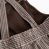 Sanne, Dress - Dark Brownie Stripe
