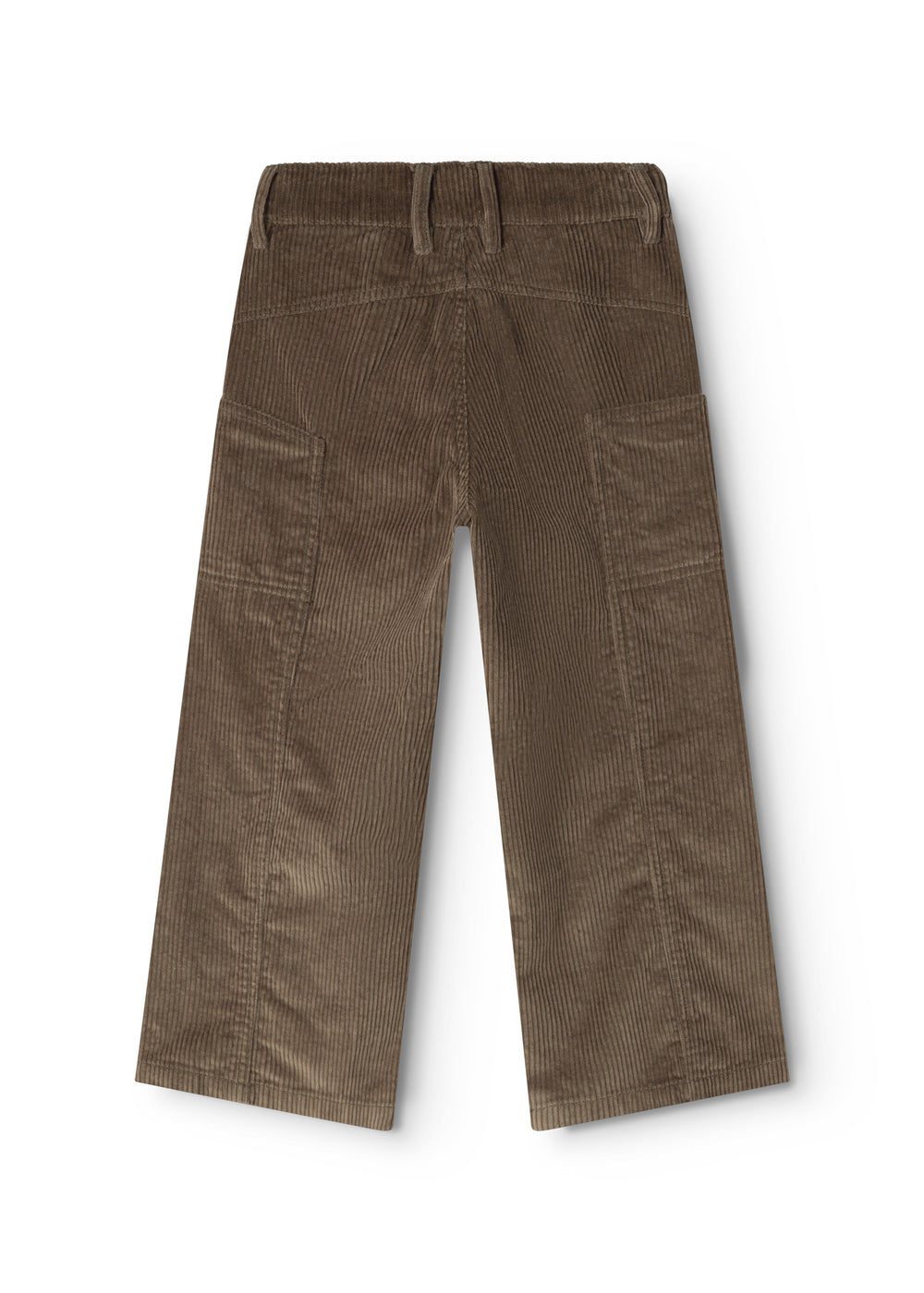 Pluto pants Wilted in brown corduroy with wide legs and back pocket details