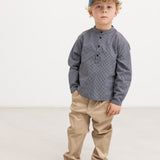 Tokyo, Shirt - Pigeon Blue Check
