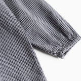 Tully, Blouse - Pigeon Blue Check