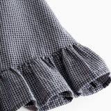 Dalina, Dress - Pigeon Blue Check