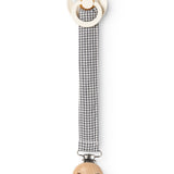 Alo, Pacifier Clip - Blue Check