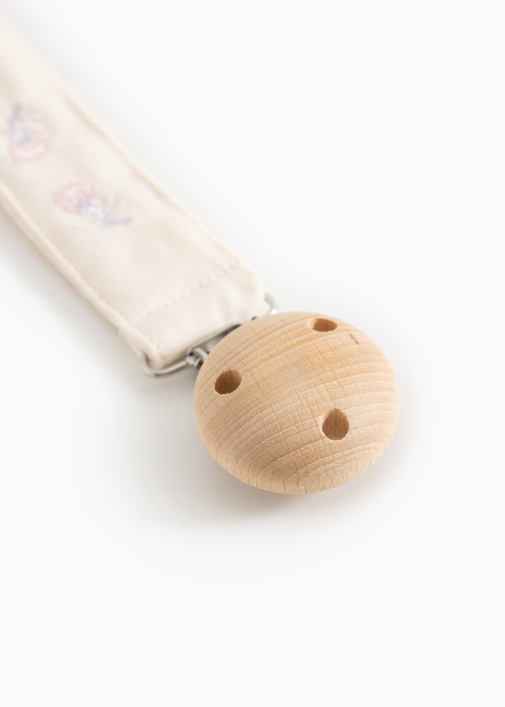 Alo Embroidery, Pacifier Clip - Mini Bloom Emb.