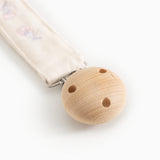 Alo Embroidery, Pacifier Clip - Mini Bloom Emb.