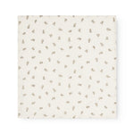 The foam is folded in a square with a uniform teddy bear print in cream.