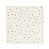 The foam is folded in a square with a uniform teddy bear print in cream.
