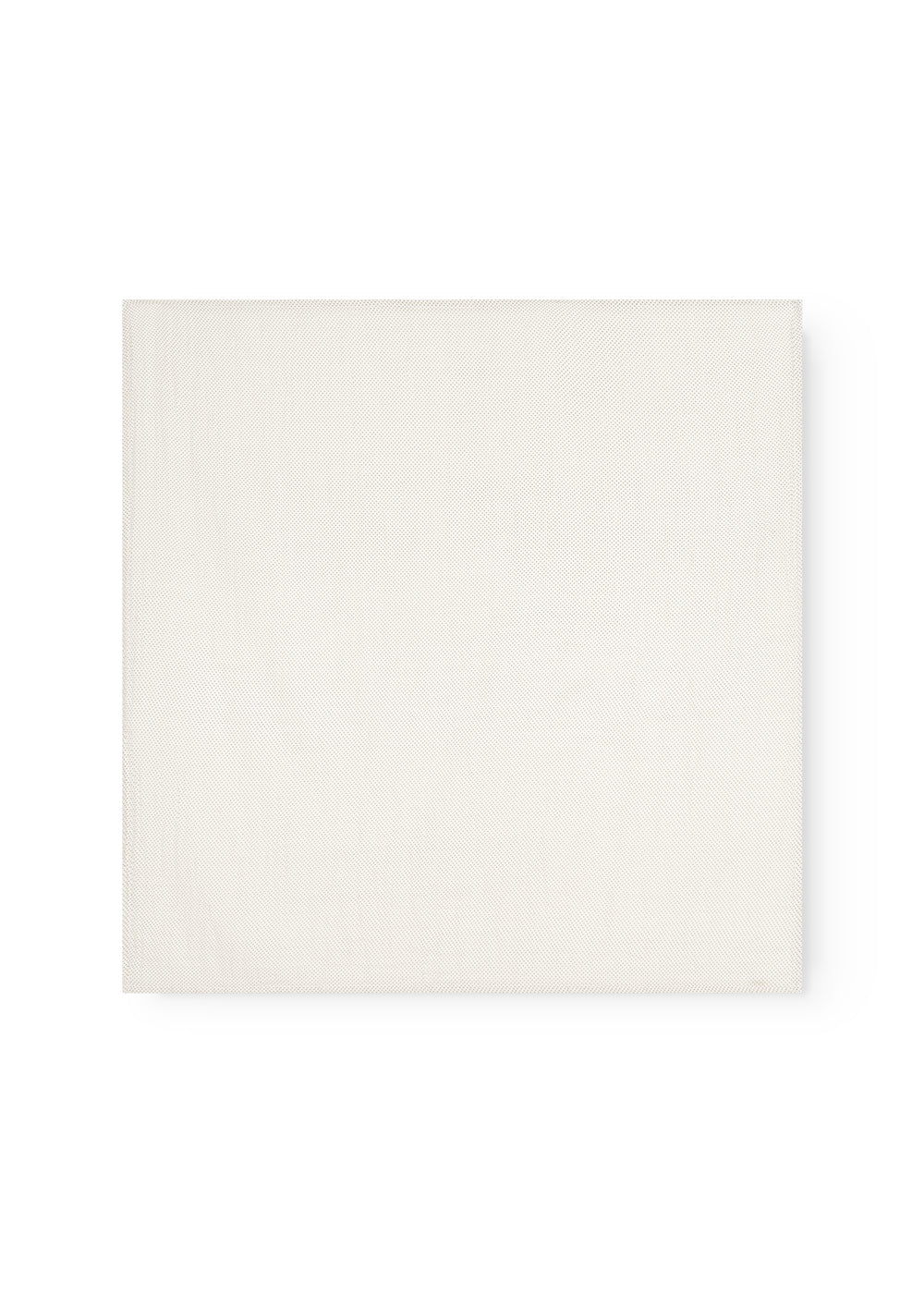 Plain cream wrap blanket in smooth fabric without pattern