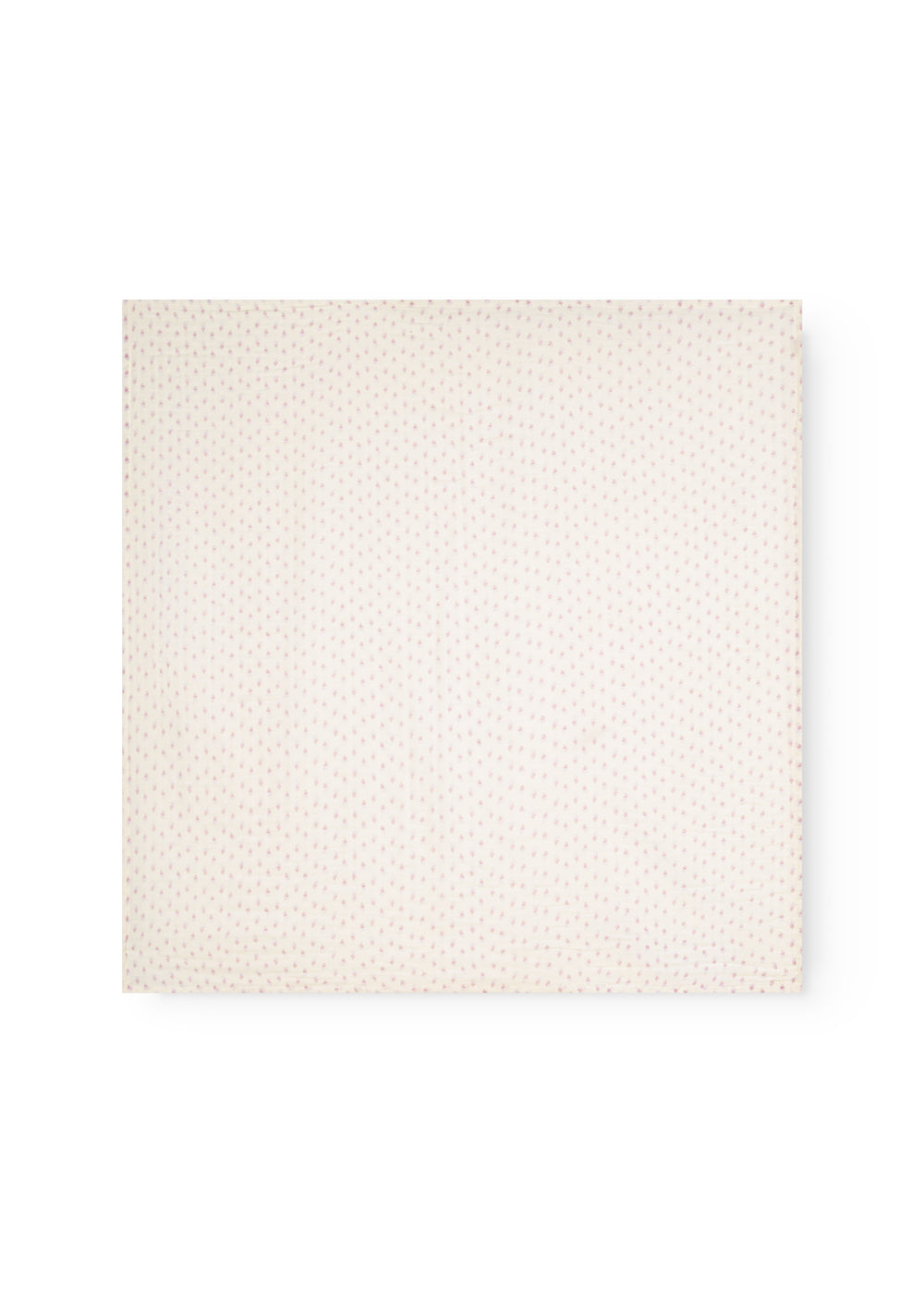 Baby ones laid flat in cream color with a subtle pink flower/ polka dot pattern.