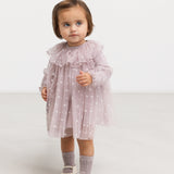 Dera B, Dress - Cloud Gray Hearts