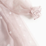 Dera B, Dress - Cloud Gray Hearts