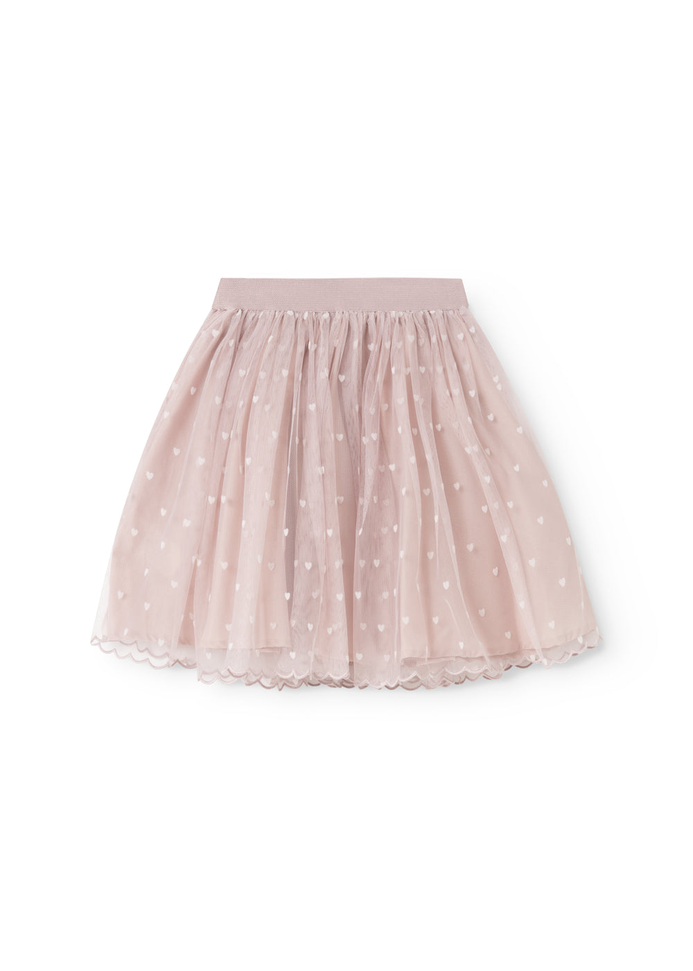 Solvig, Skirt - Cloud Gray Hearts