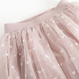 Solvig, Skirt - Cloud Gray Hearts
