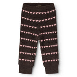 Penn, Knit Pants - Rose Frosting Hearts