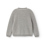 Tarono, Knit cardigan - Grey Melange Stripe