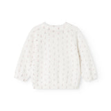 Taki, Knit Cardigan - Flower Stripe