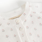 Taki, Knit Cardigan - Flower Stripe
