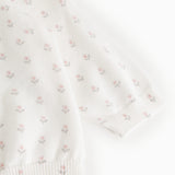 Taki, Knit Cardigan - Flower Stripe