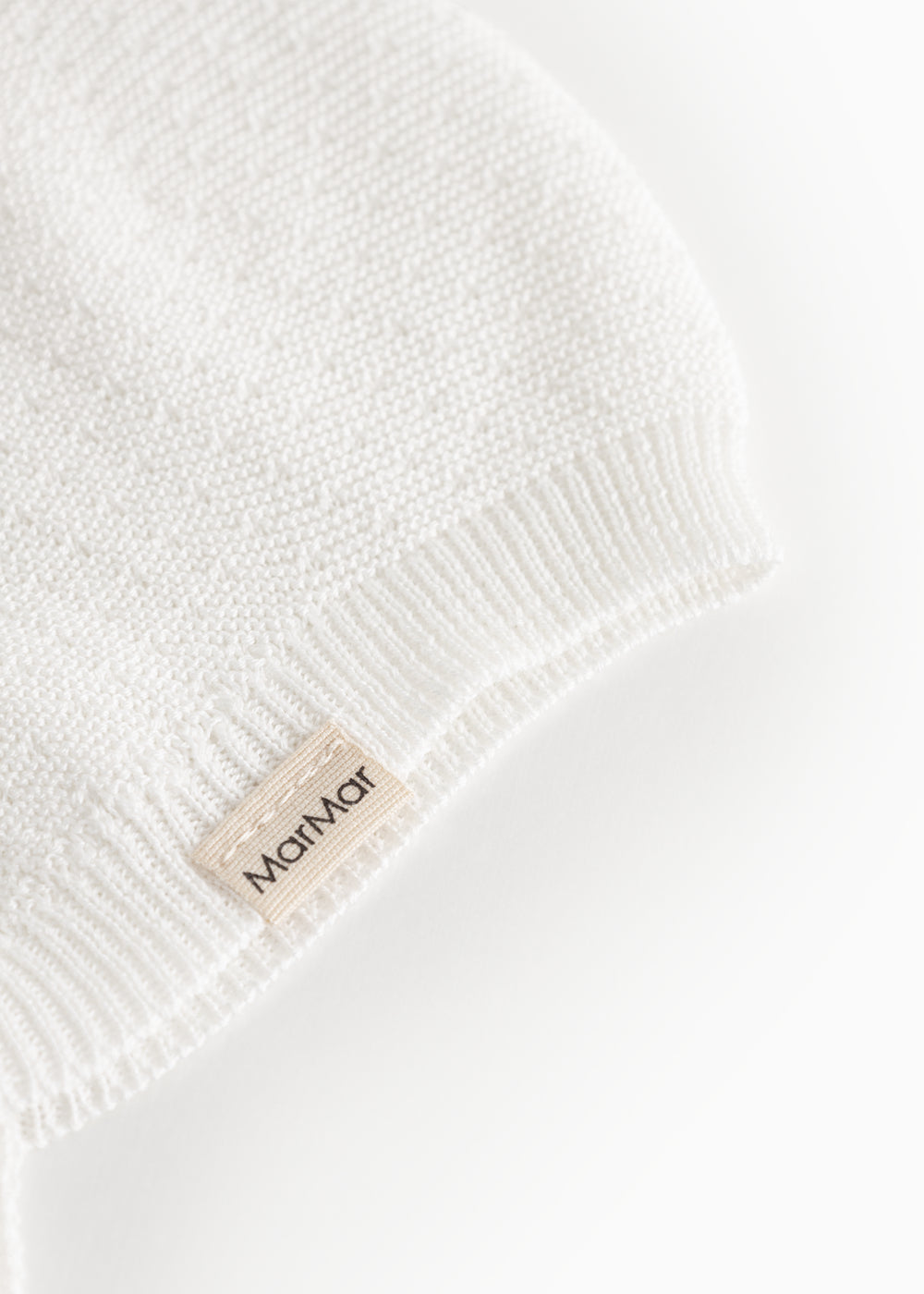 Aly, Knit Hat - Gentle White