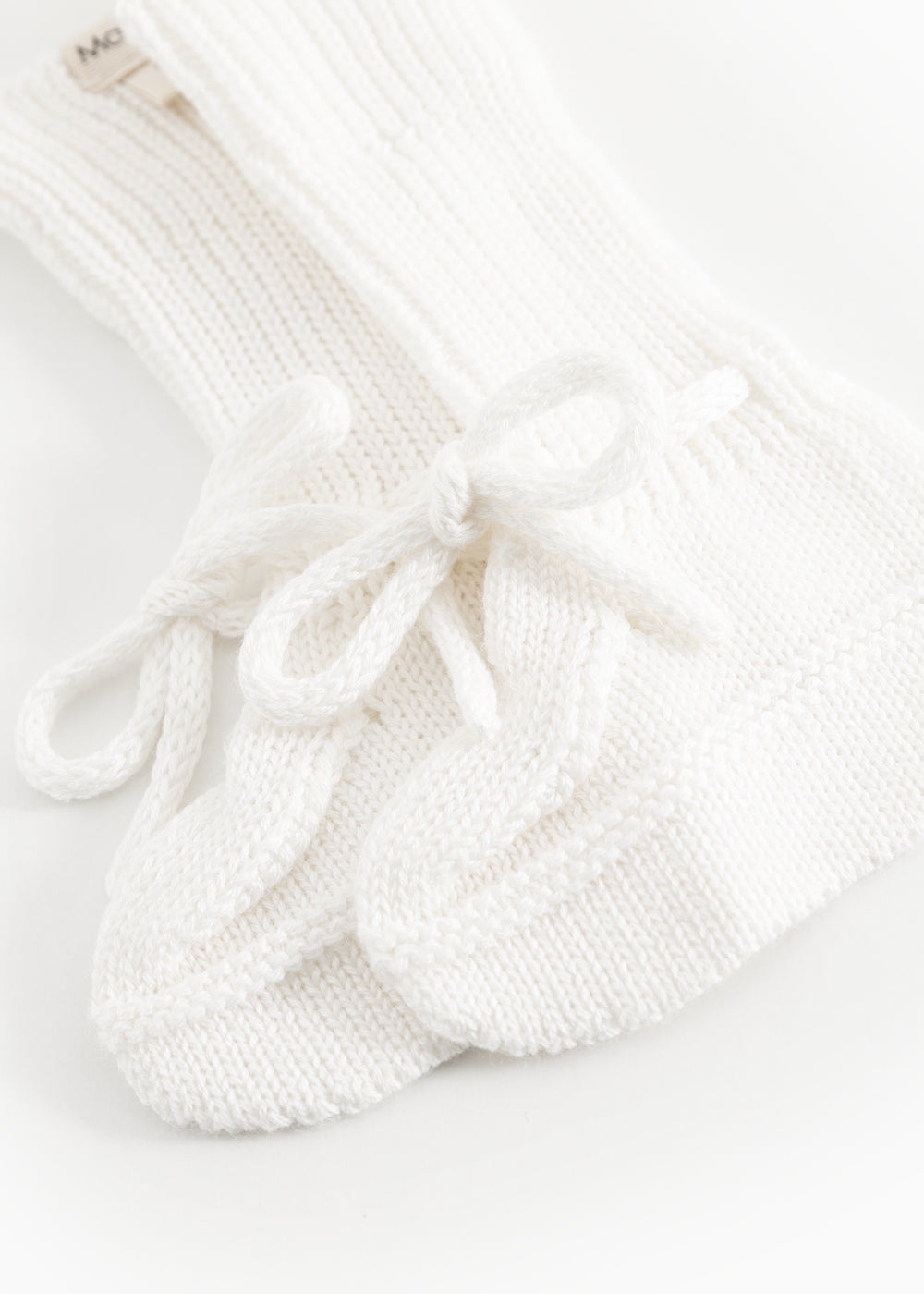 Abootie, Knit Booties - Gentle White