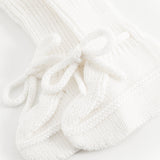 Abootie, Knit Booties - Gentle White
