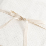 Alia, Knit Blanket - Gentle White