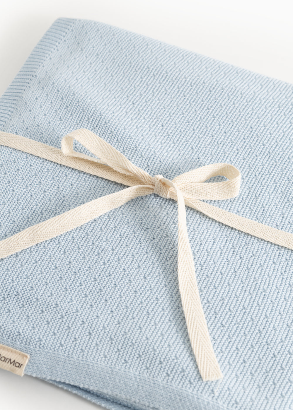 Alia, Knit Blanket - Cerulean Sky
