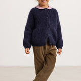 Tavon, Knit Cardigan - Darkness Melange