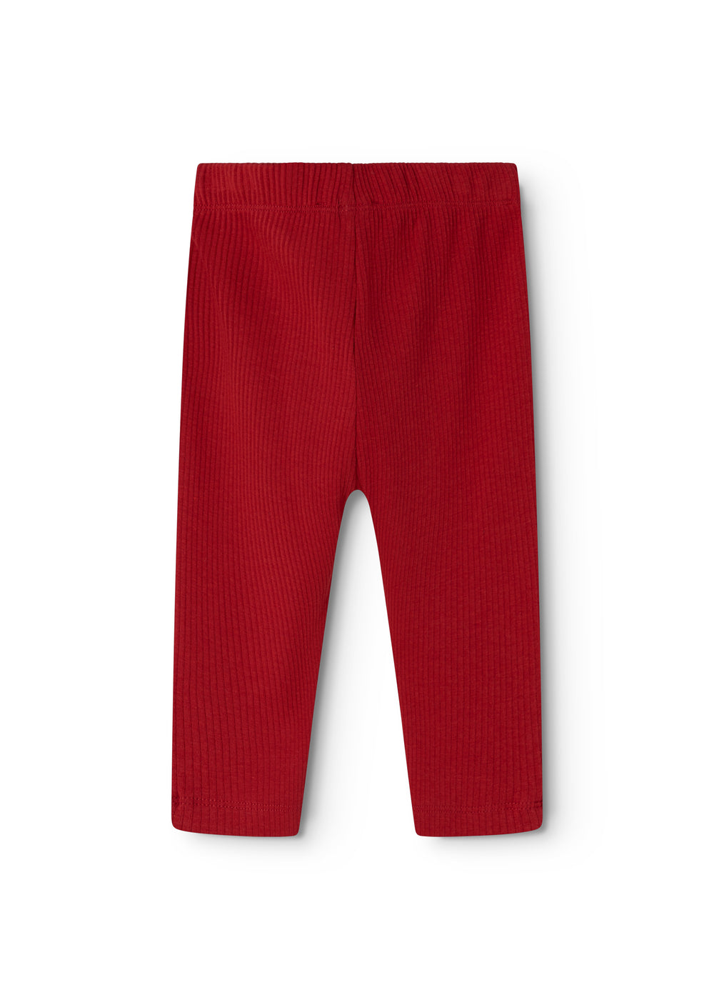 Cherry red Pitti trousers with elastic waistband and straight legs