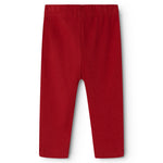 Cherry red Pitti trousers with elastic waistband and straight legs