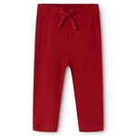 Cherry red Pitti trousers with a waist tie