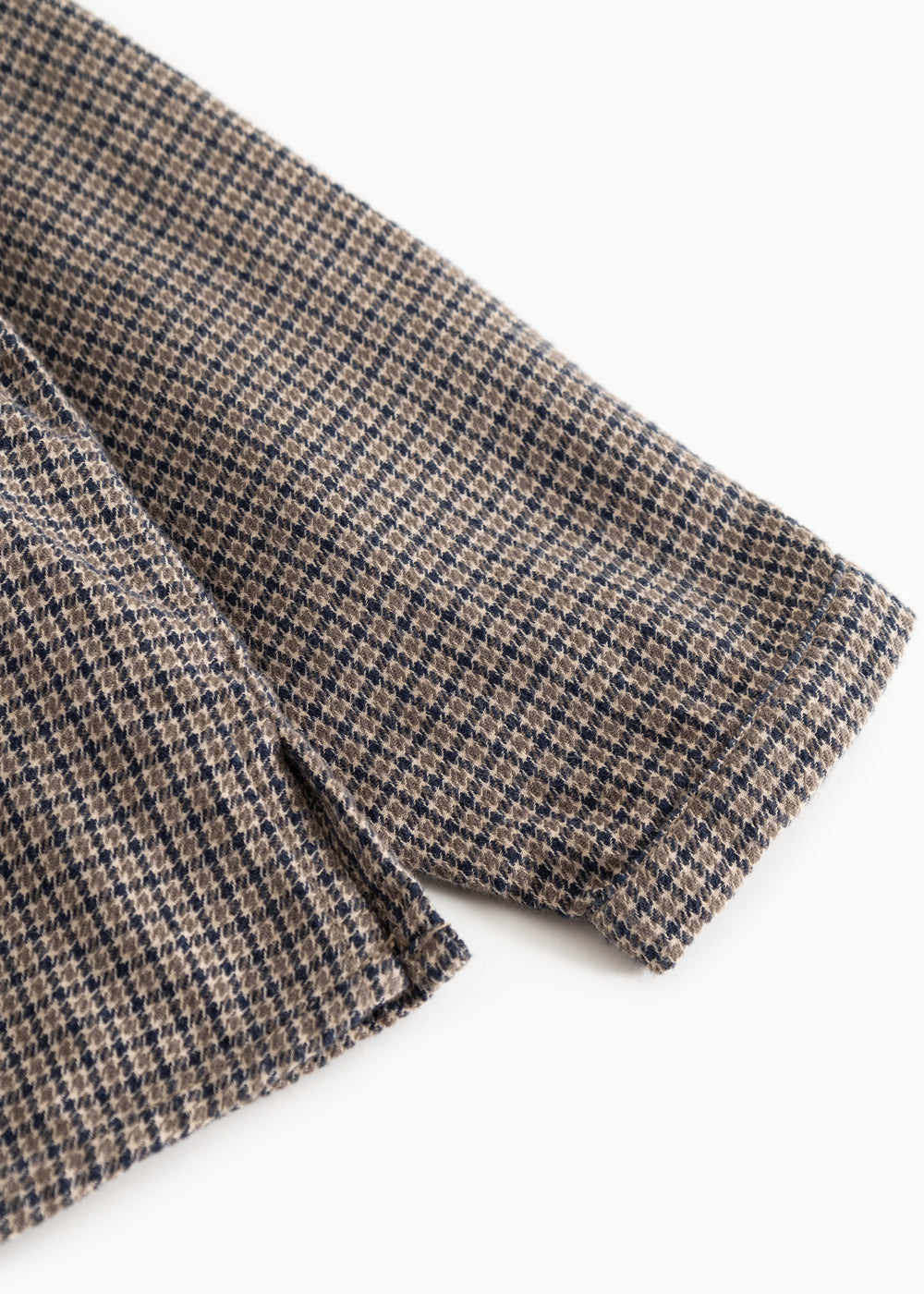 Totoro long-sleeve pied-de-poule shirt with cuffs