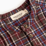 Checkered shirt with buttons and MarMar Copenhagen label at neckline
