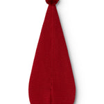 Alfen knitted Santa hat with long stripes and tassel in cherry red