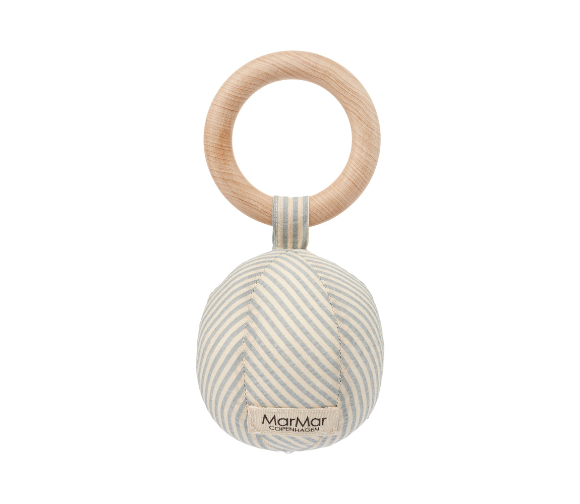 Baby Rattle, Rangle - Blue Stone Stripe – MarMar Copenhagen