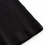 Ribbet sort tanktop for women