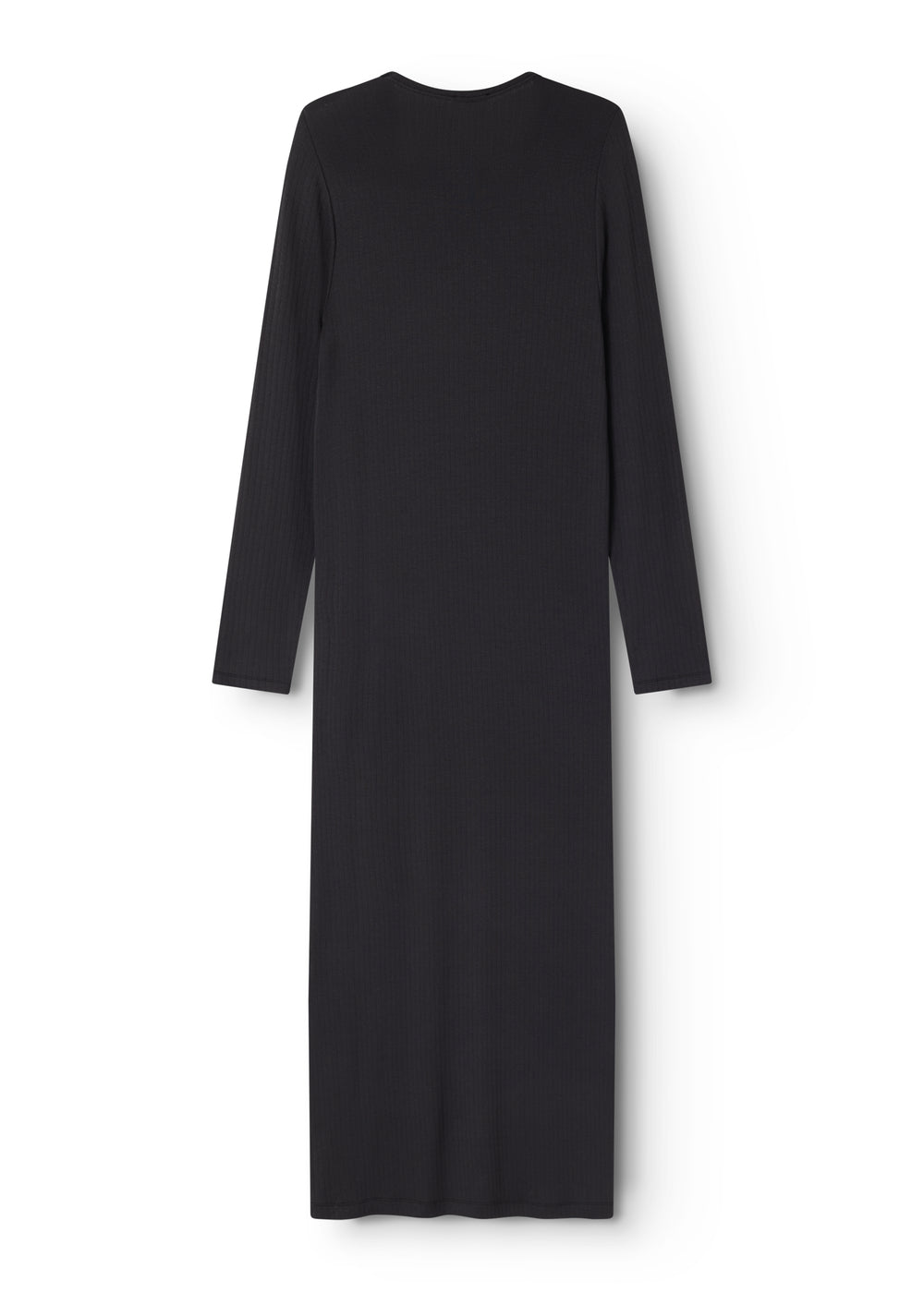 Sort cardigan with round neckline and long sleeves in solid fabric