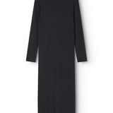 Sort cardigan with round neckline and long sleeves in solid fabric