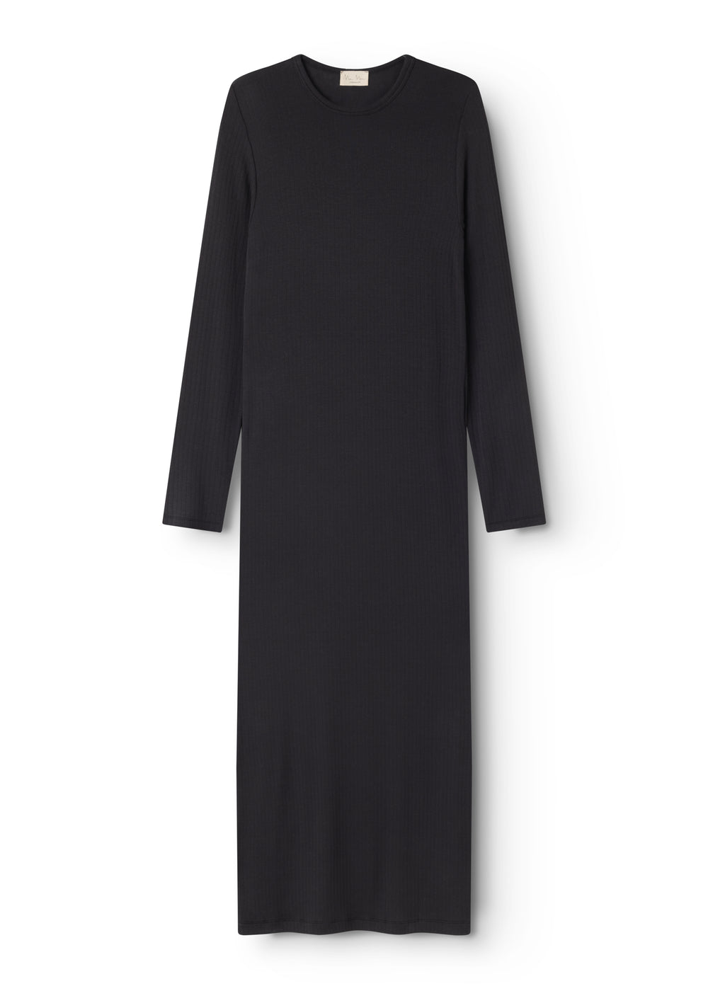 Sort cardigan with round neck and long sleeves, regular fit