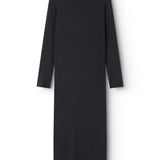 Sort cardigan with round neck and long sleeves, regular fit
