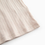 Red short-sleeved pointelle t-shirt for women