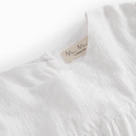 White shirt blouse for women in light cotton