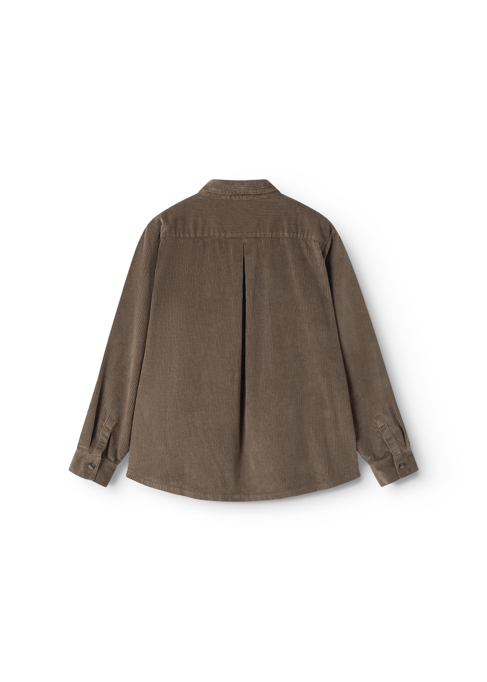 Dark olive shirt with back seam and long sleeves