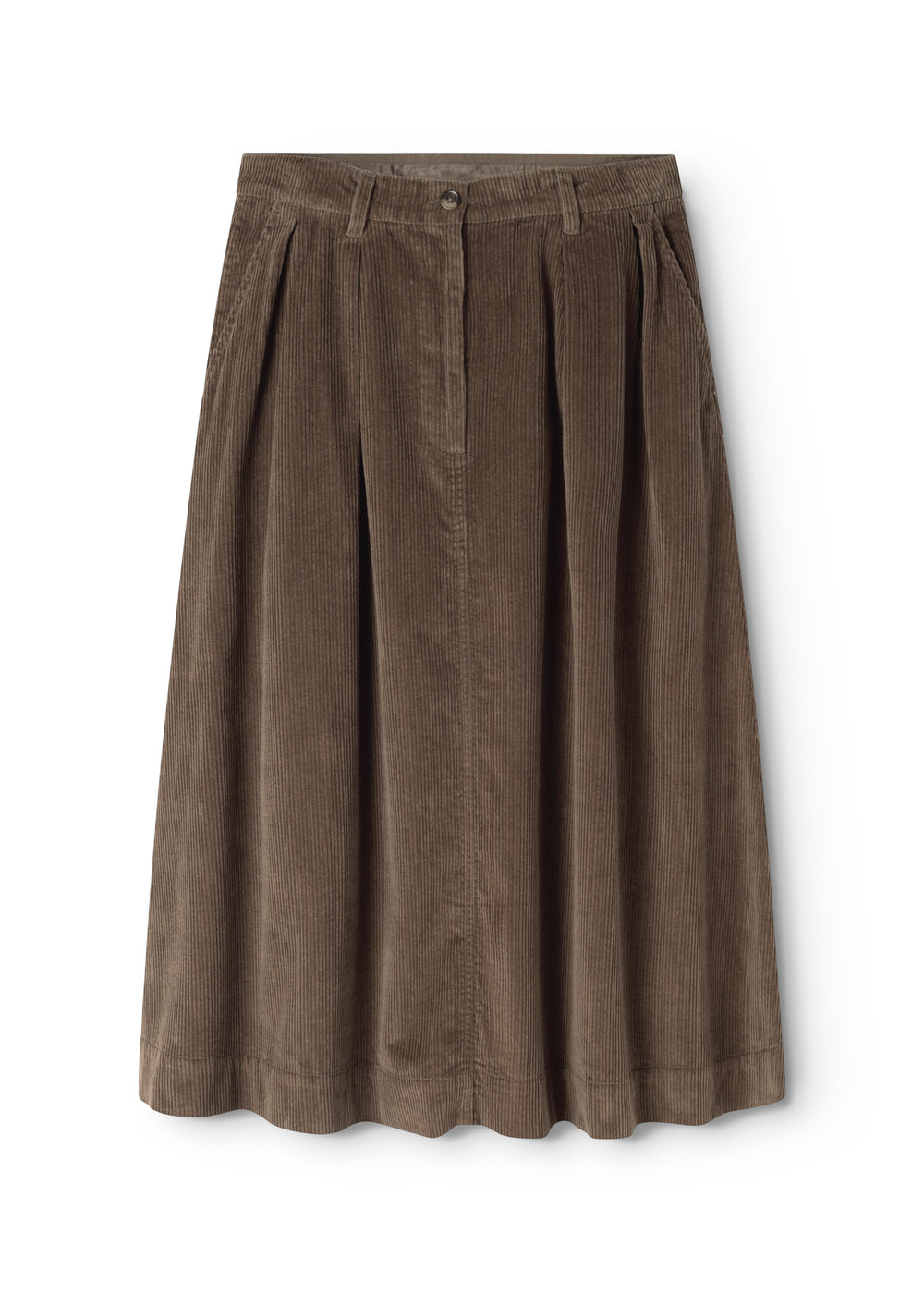 Brown lower part with snap closure and wide calf front