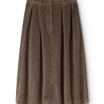Brown lower part with snap closure and wide calf front