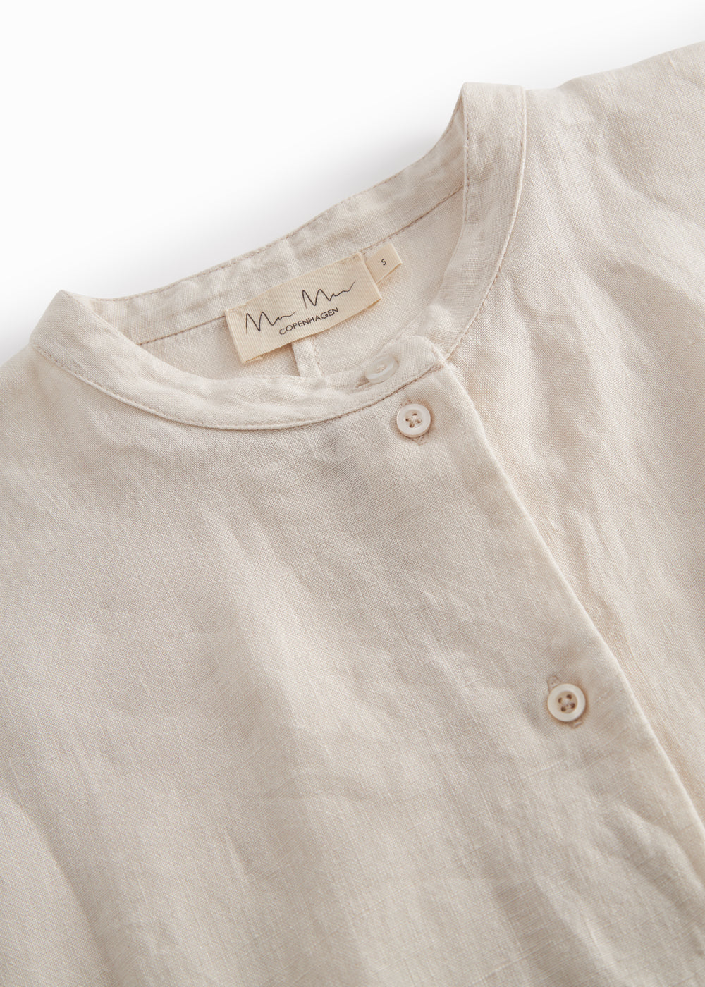 Short beige shirt for women