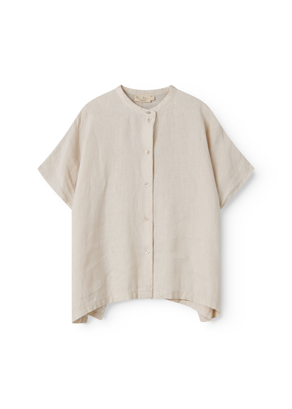 Short beige shirt for women